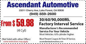 Factory Interval Service coupon